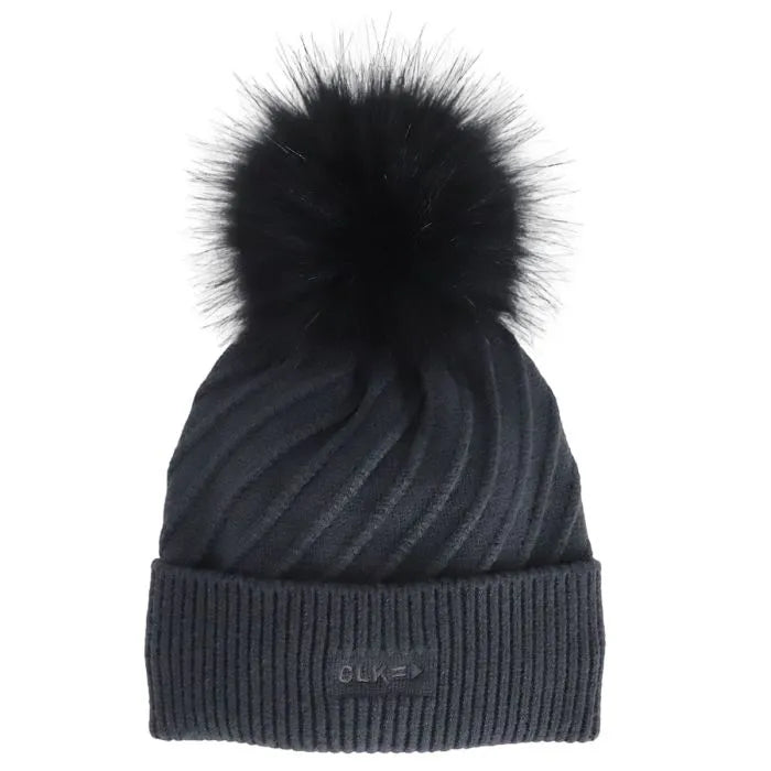 Soft Touch Knit Hat - Black Ink
