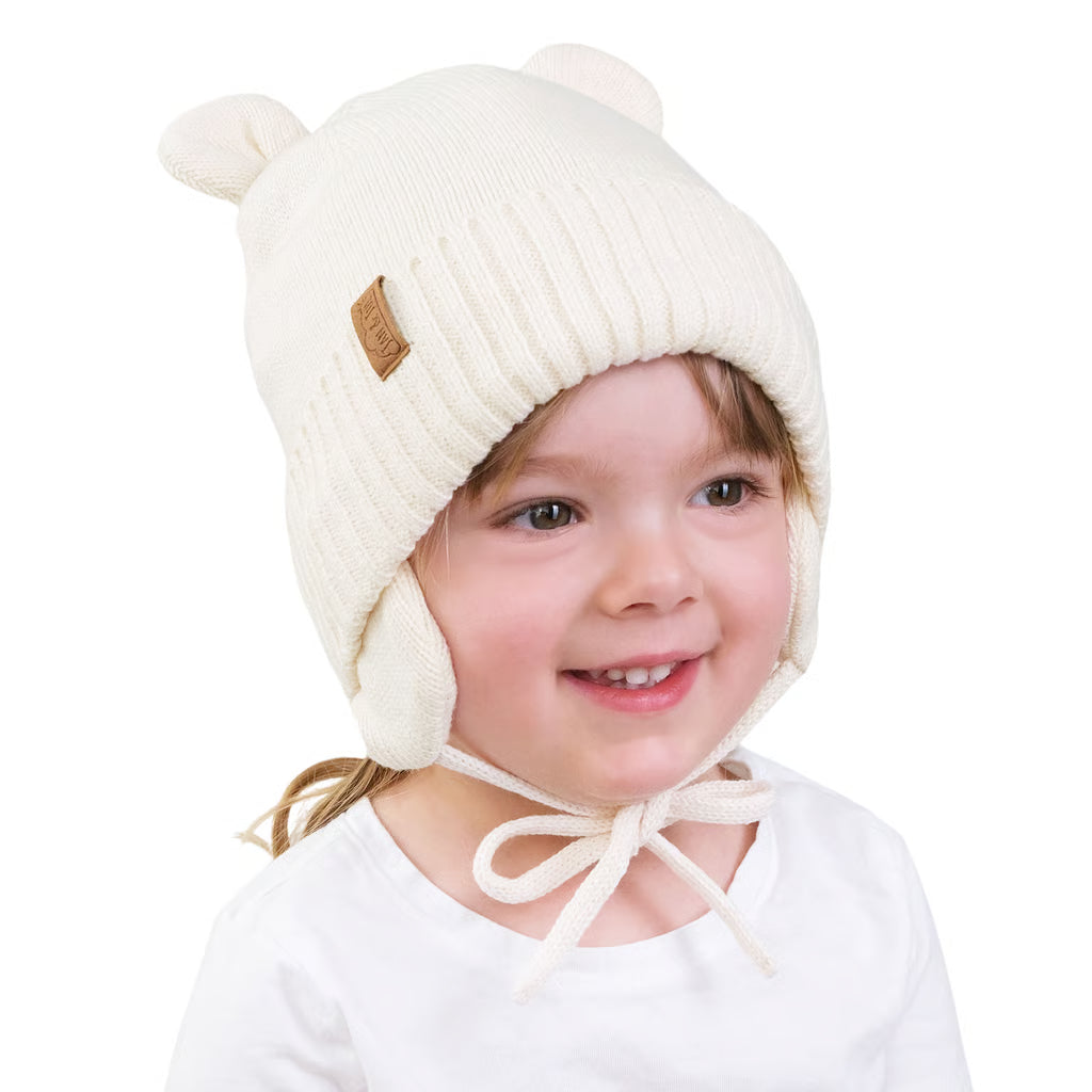 Vanilla Cream | Bear Knit Hats