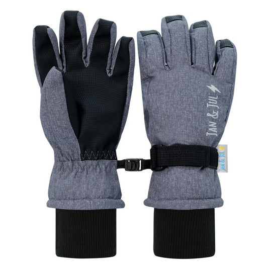 Heather Grey | Kids Waterproof Snow Gloves