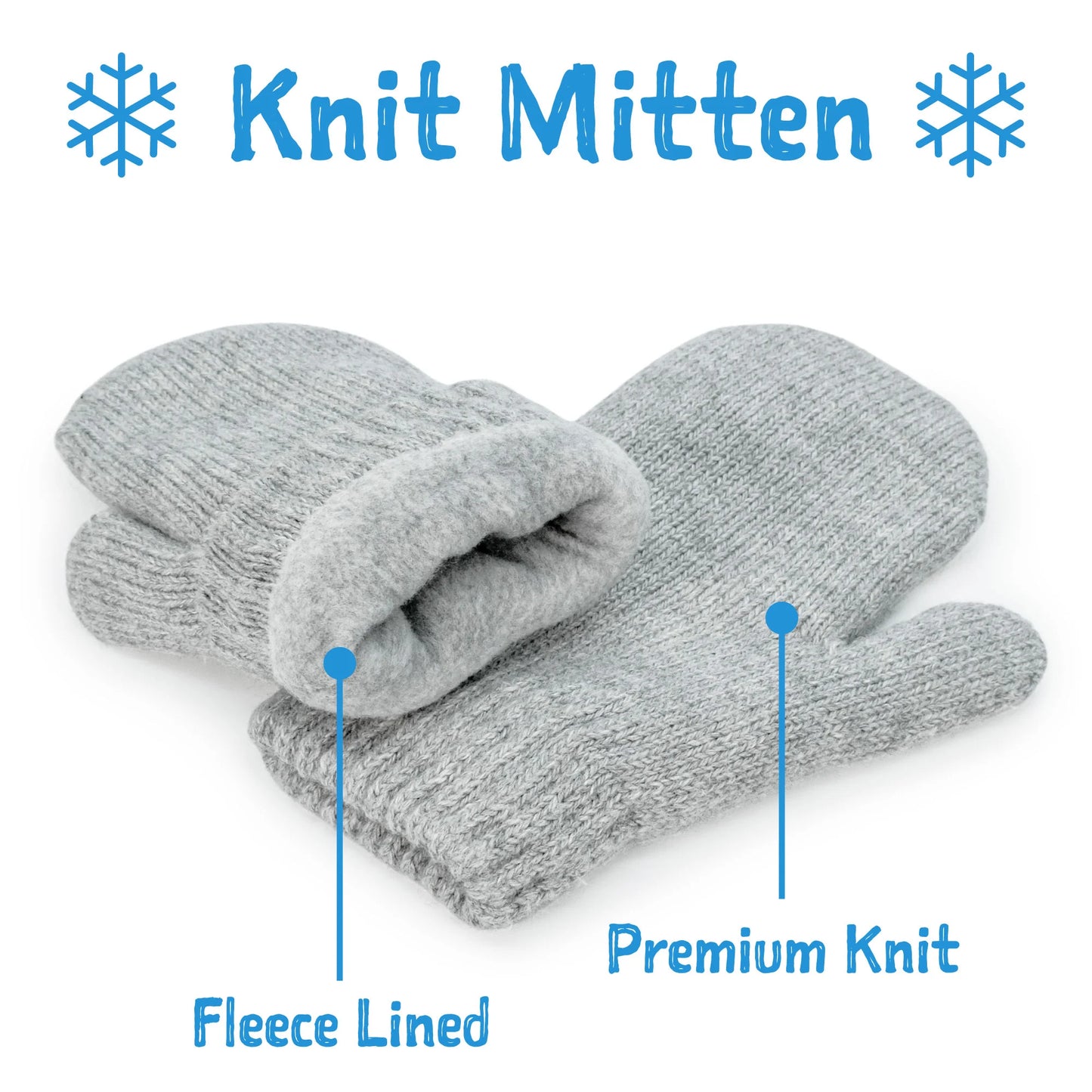 Cozy Knit Mittens | Wheat Feild