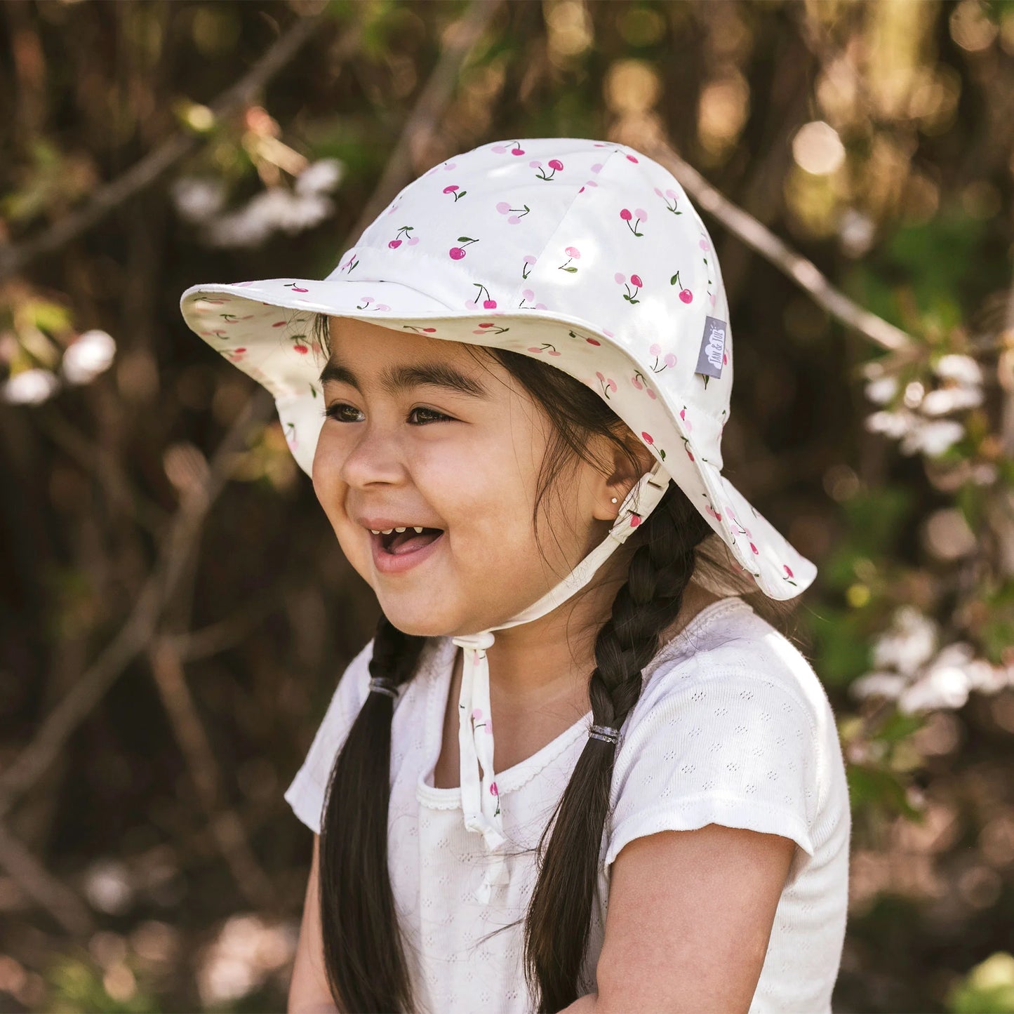 Cotton Floppy Hat- Cherries