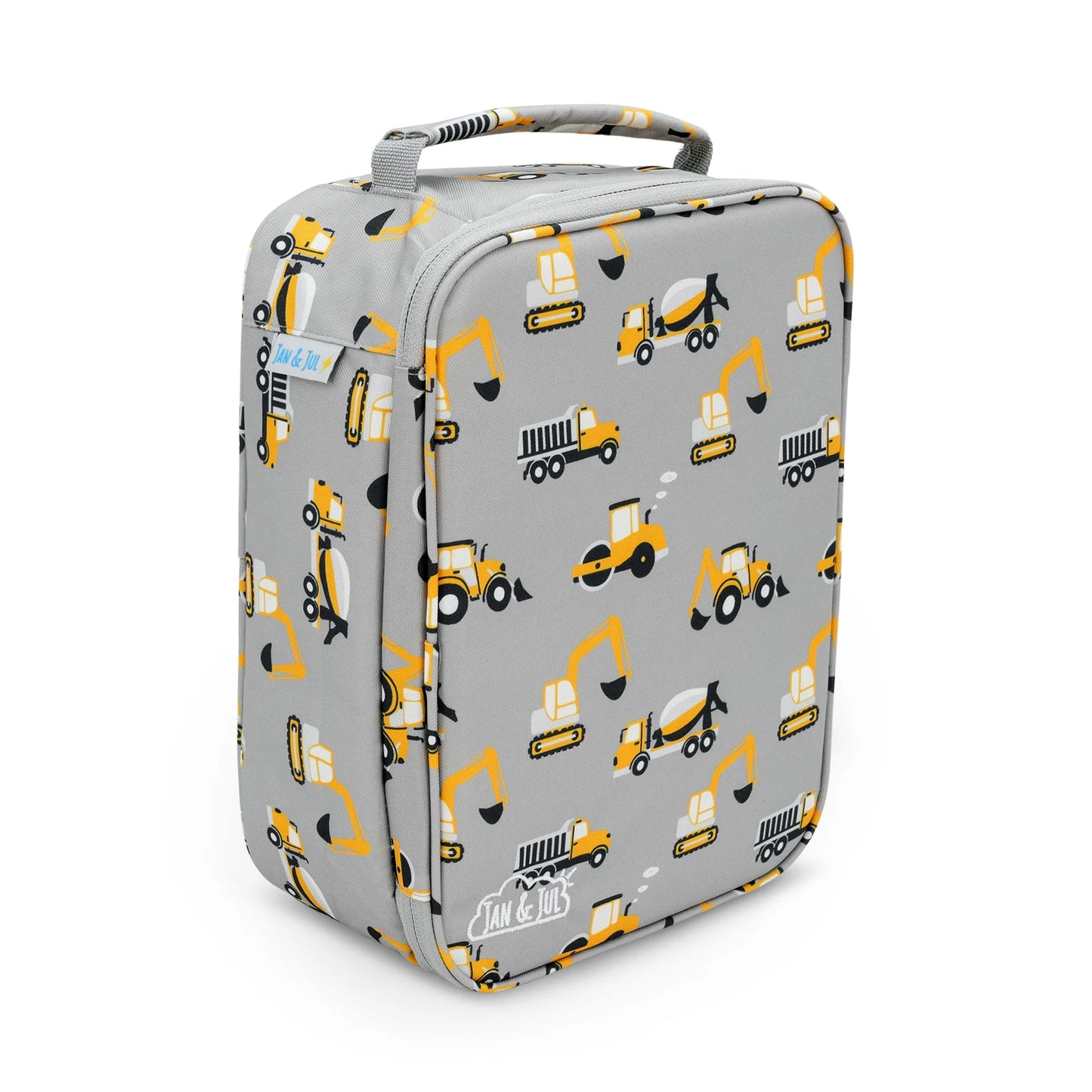 Grey Construction Kids Lunch Bag