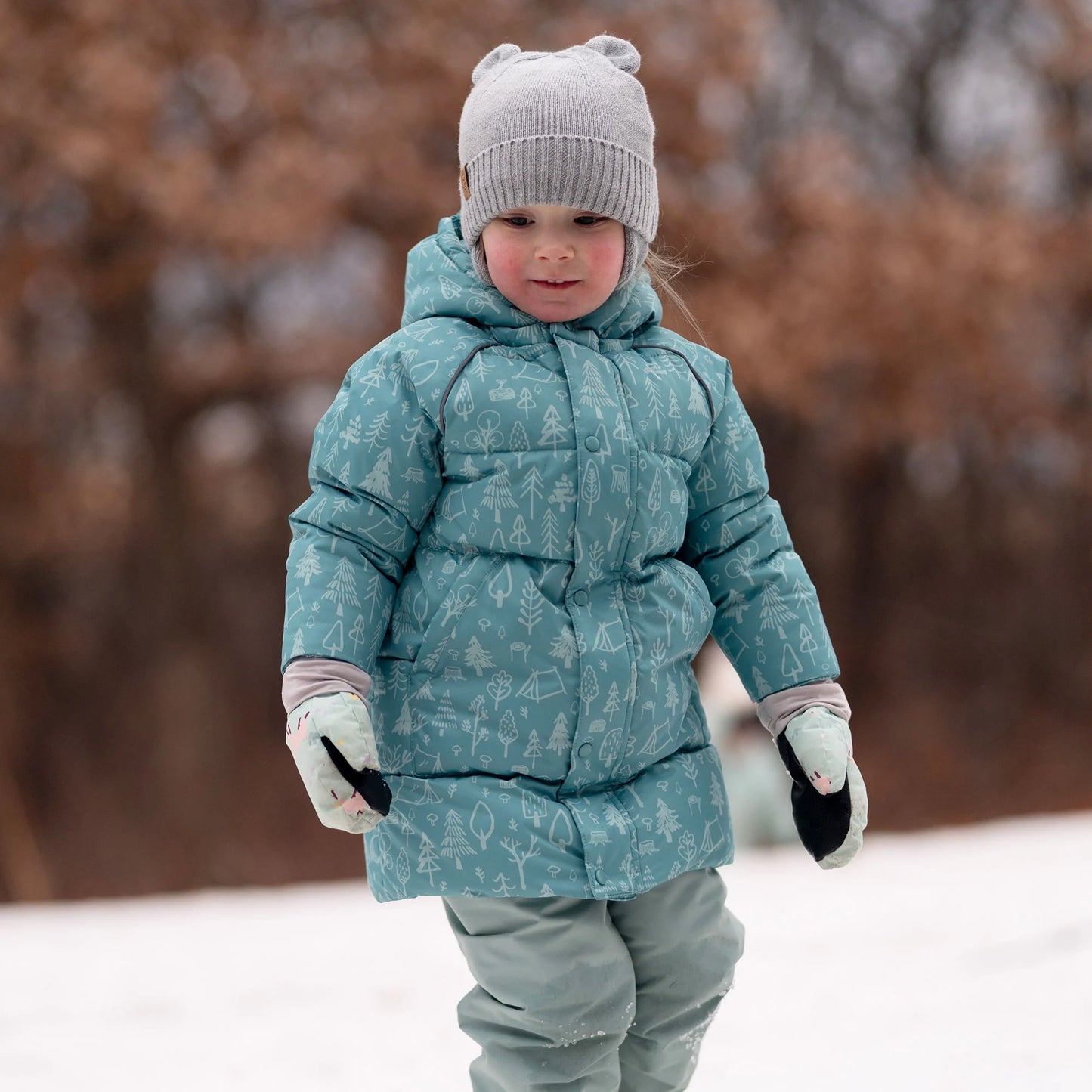 Soft Grey | Bear Knit Hats