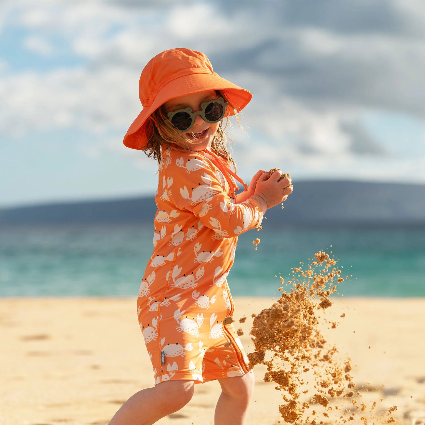Bright Orange Aqua-Dry Bucket Hat