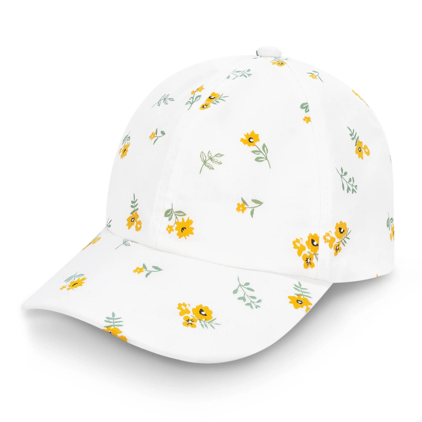 Yellow Flower - Kids Lite Baseball Caps