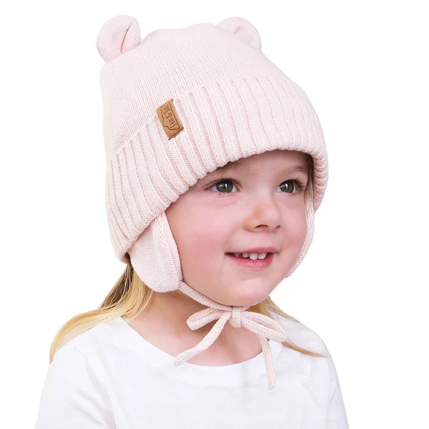 Light Pink | Bear Knit Hats