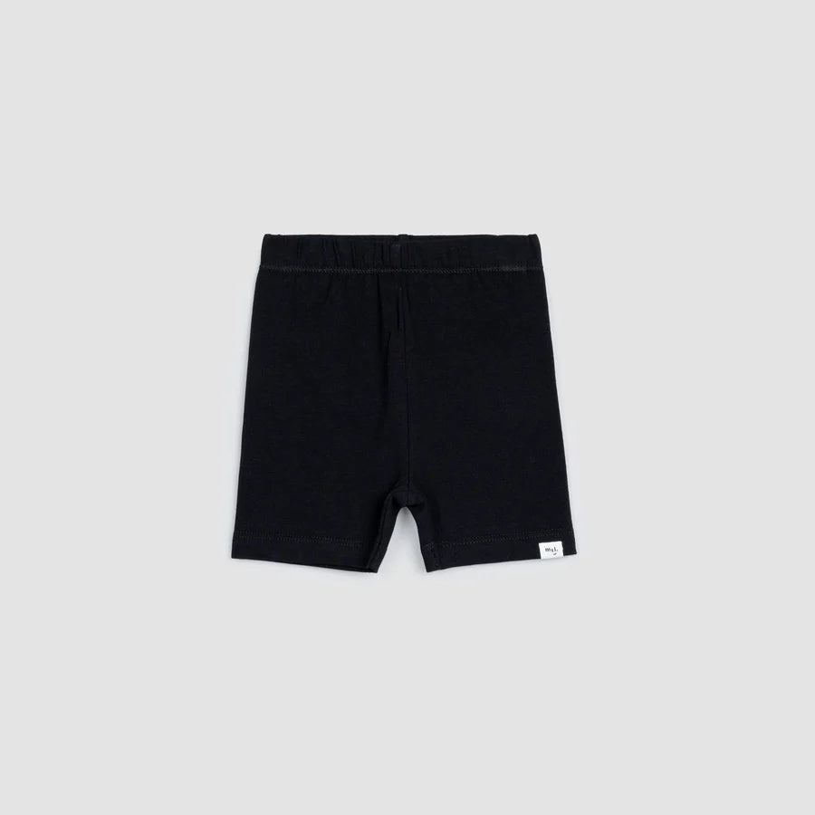Kids Basics Black Jersey Baby Bike Shorts