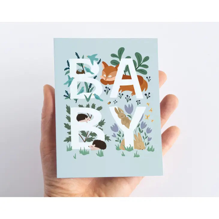 Woodland Baby Shower Card