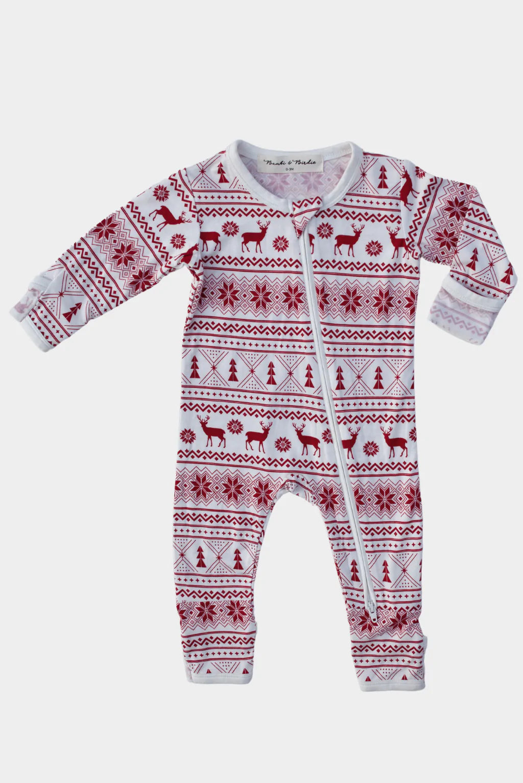 Zipper Sleeper - Red Fair Isle
