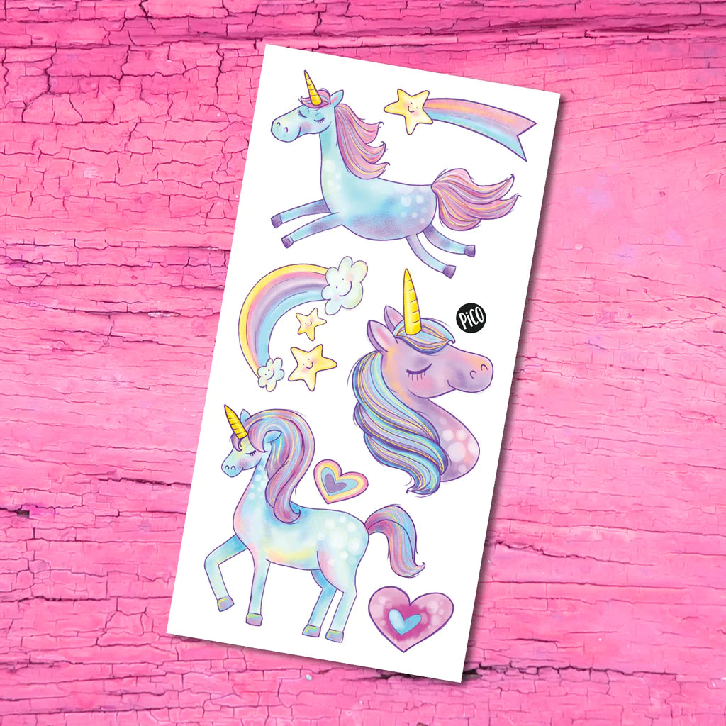 Unicorn Card with Tattoos