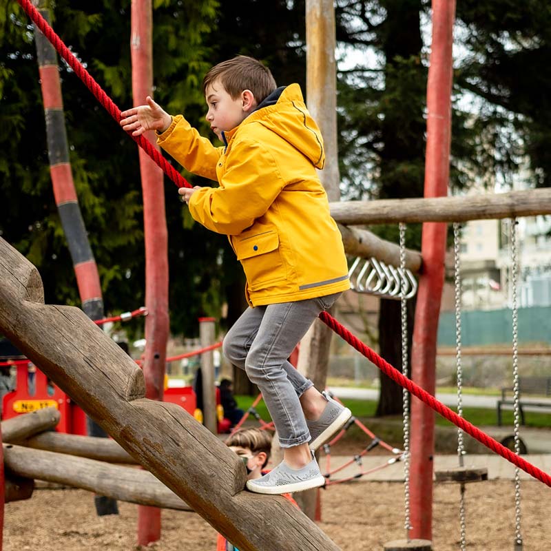 Grey Breeze Slip On Shoes