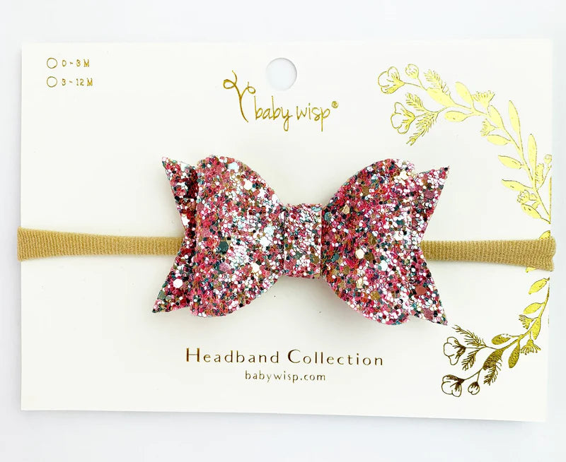 Infant Headband - Sparkle Pink