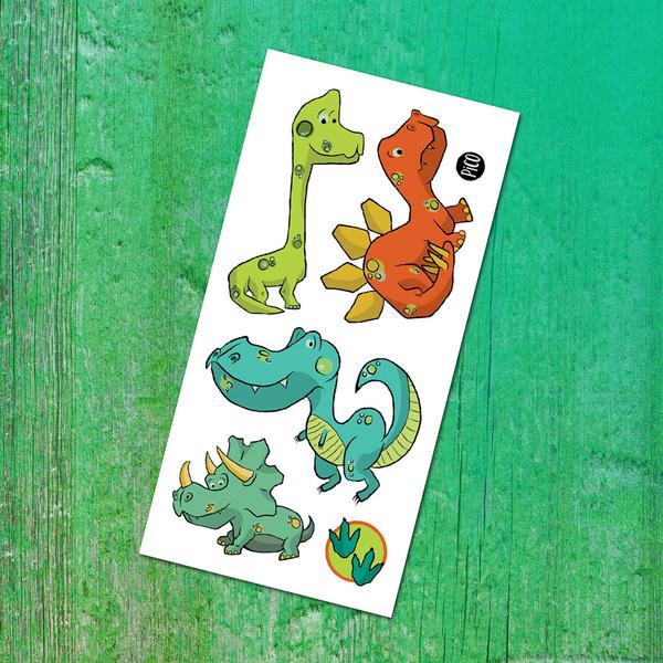 Dino Card with Tattoos