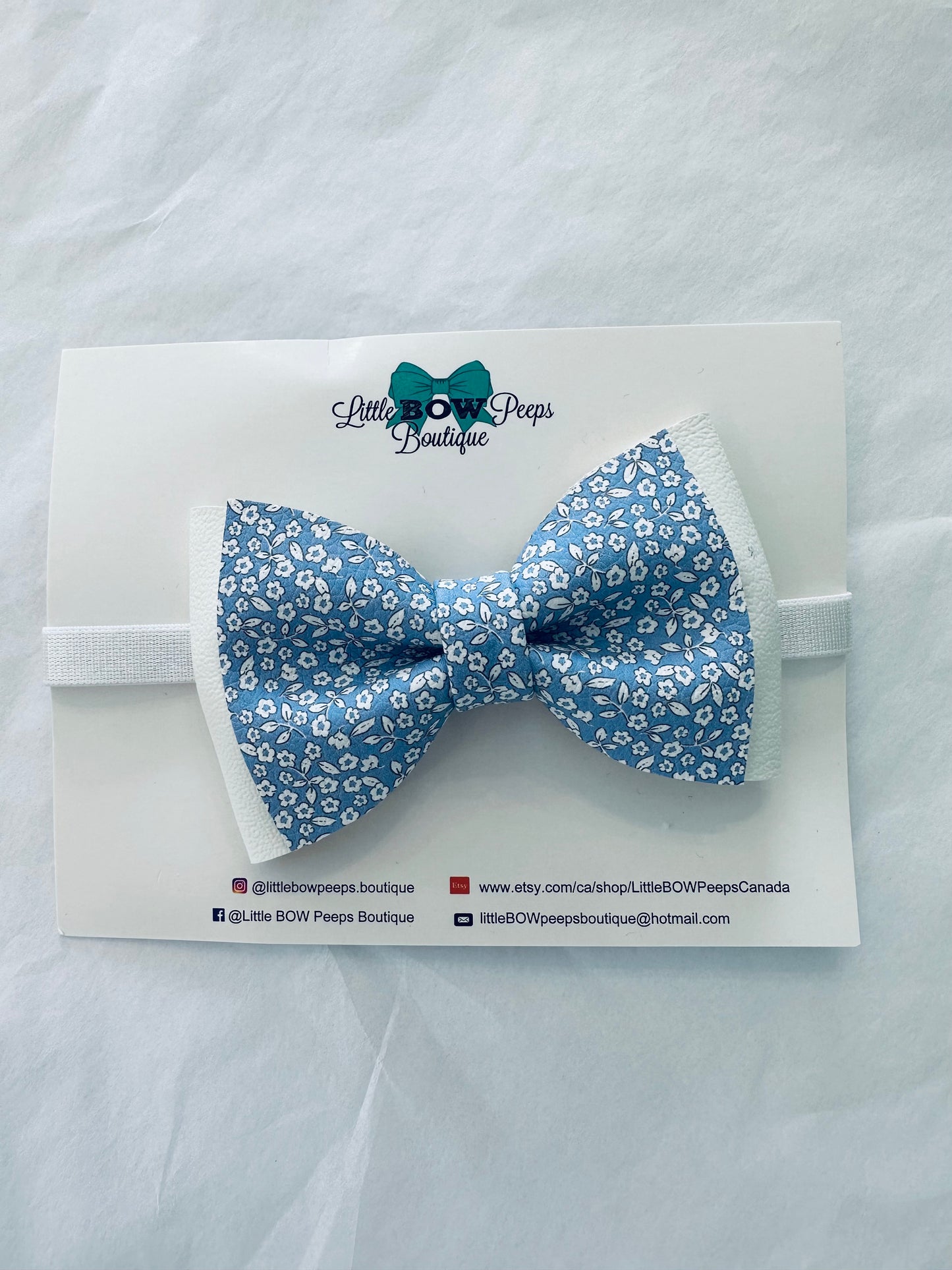 Faux Leather Bow Ties