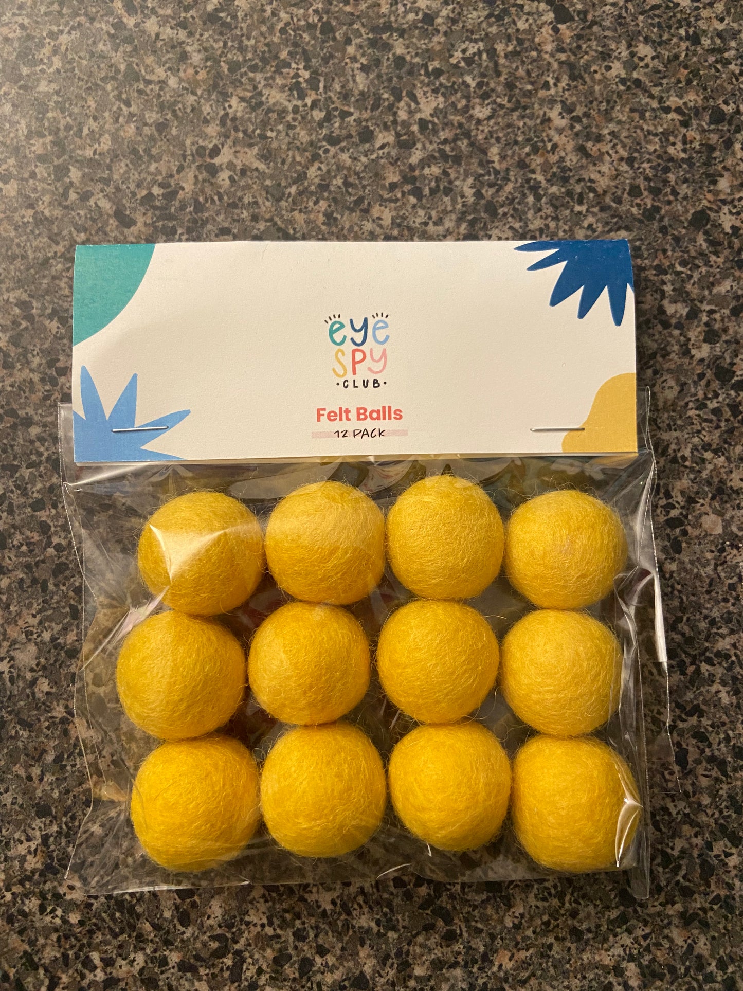 12 Pack Felt Balls