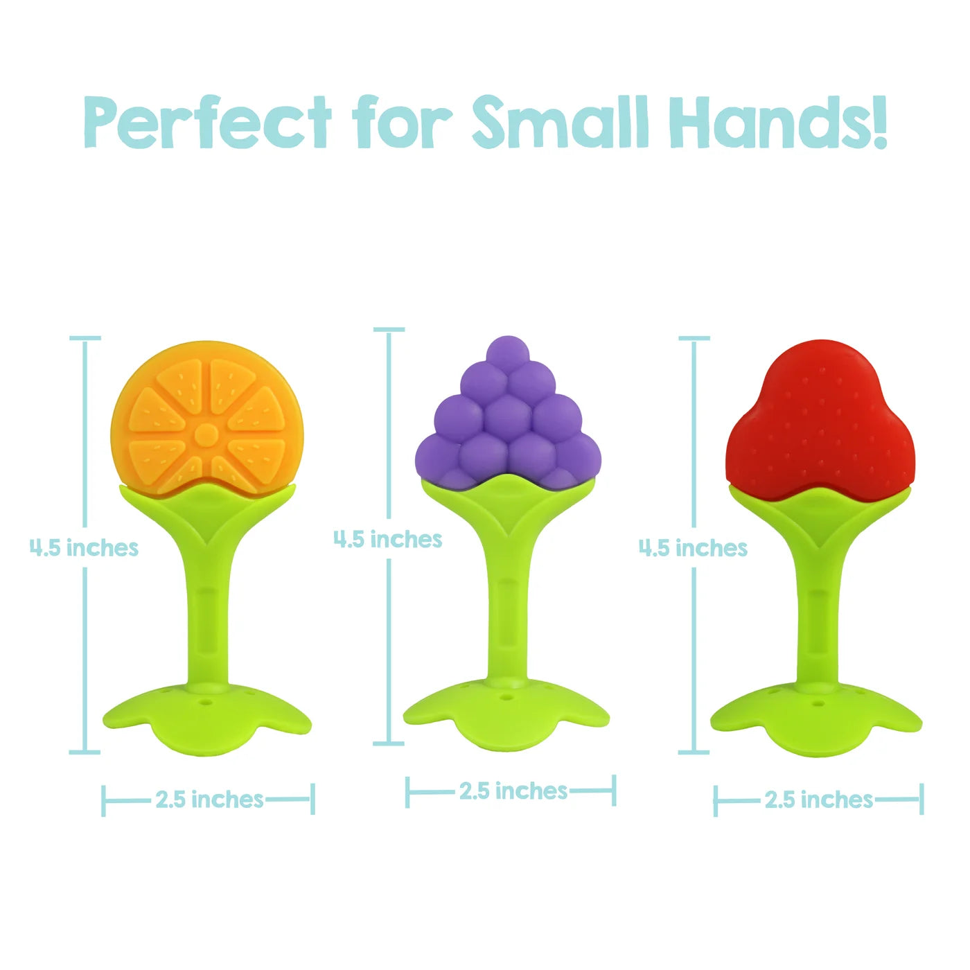 Fruitique 3PK Silicone Teether Set