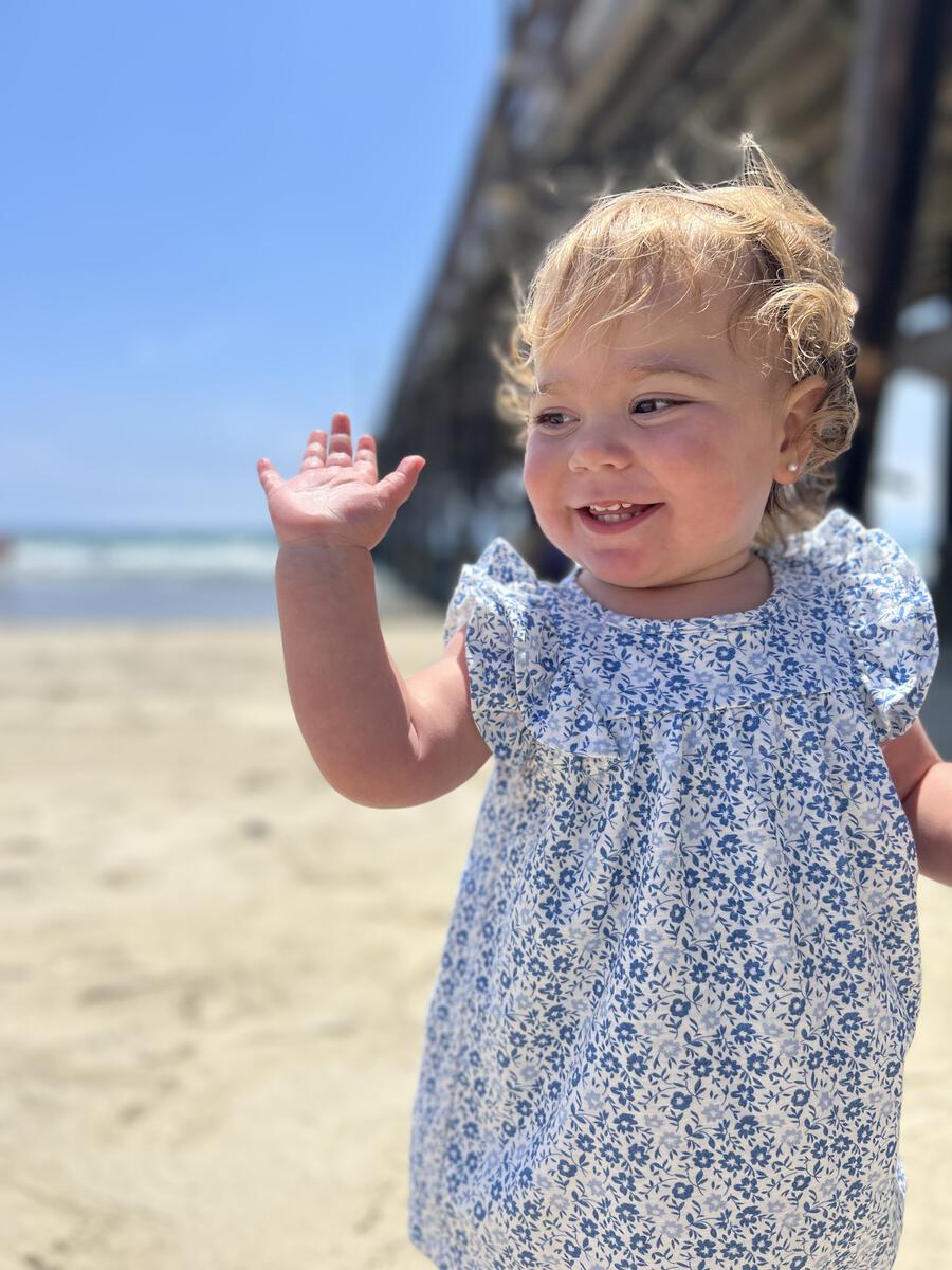 Baby Blue Floral Jenn Dress