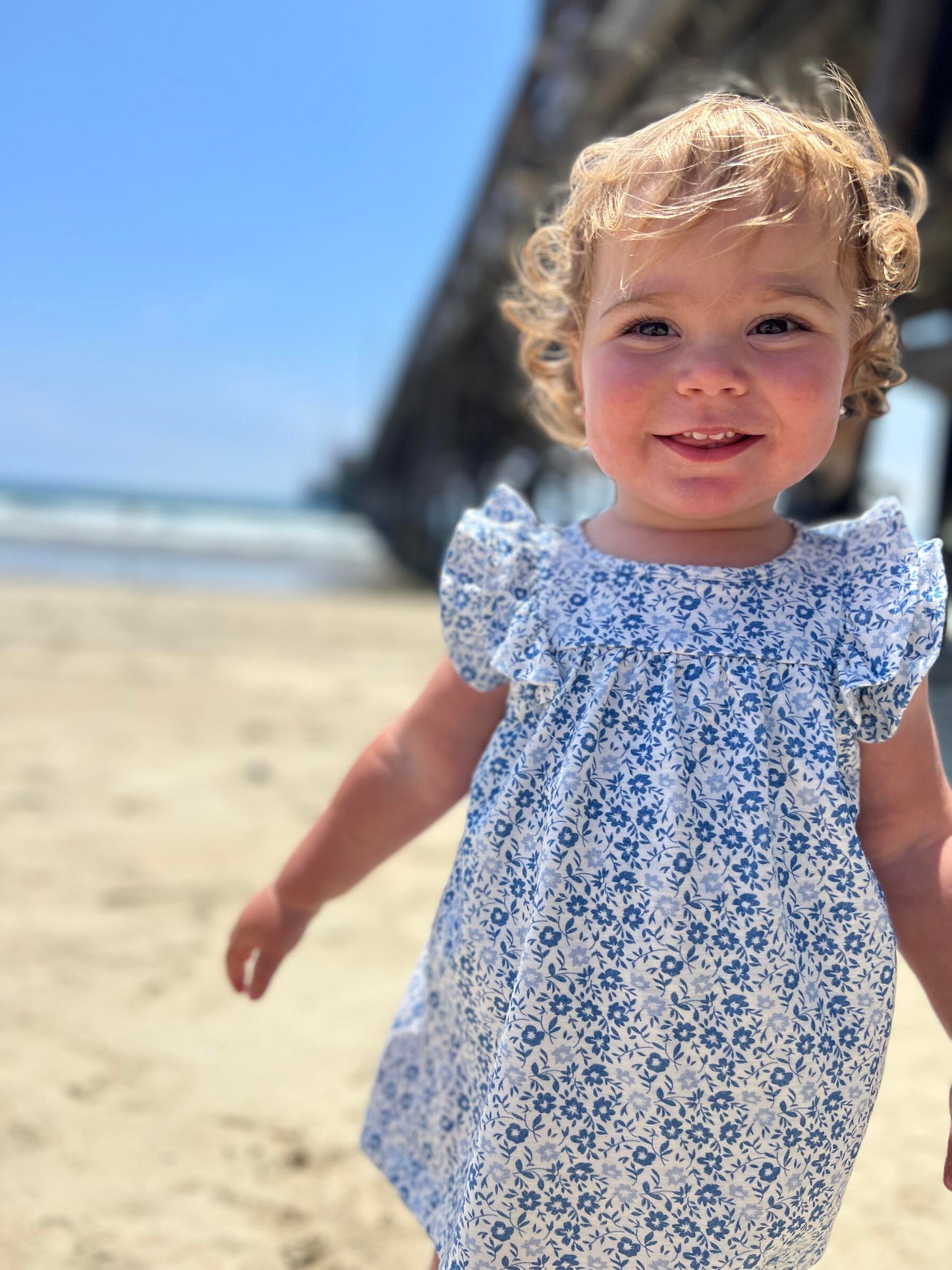 Baby Blue Floral Jenn Dress