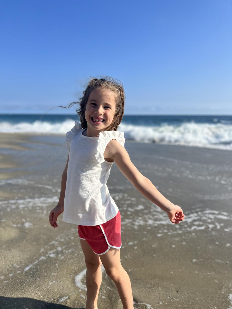 Kids Ruffle Shirt in White