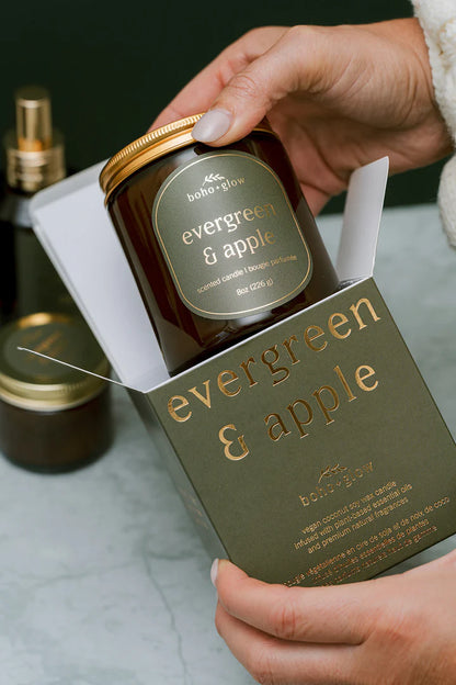Evergreen & Apple Candle