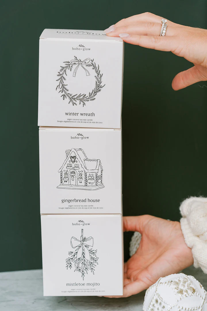 Winter Wreath Candle