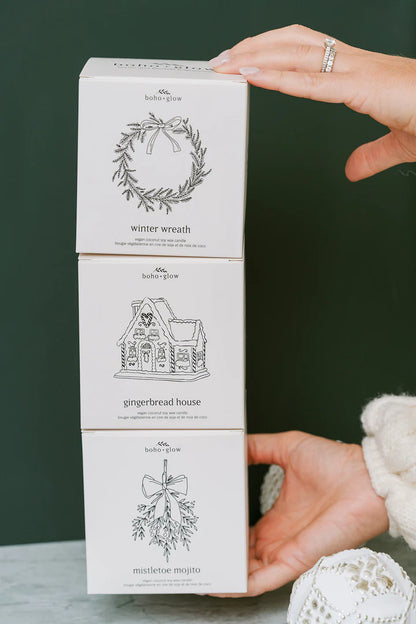 Winter Wreath Candle