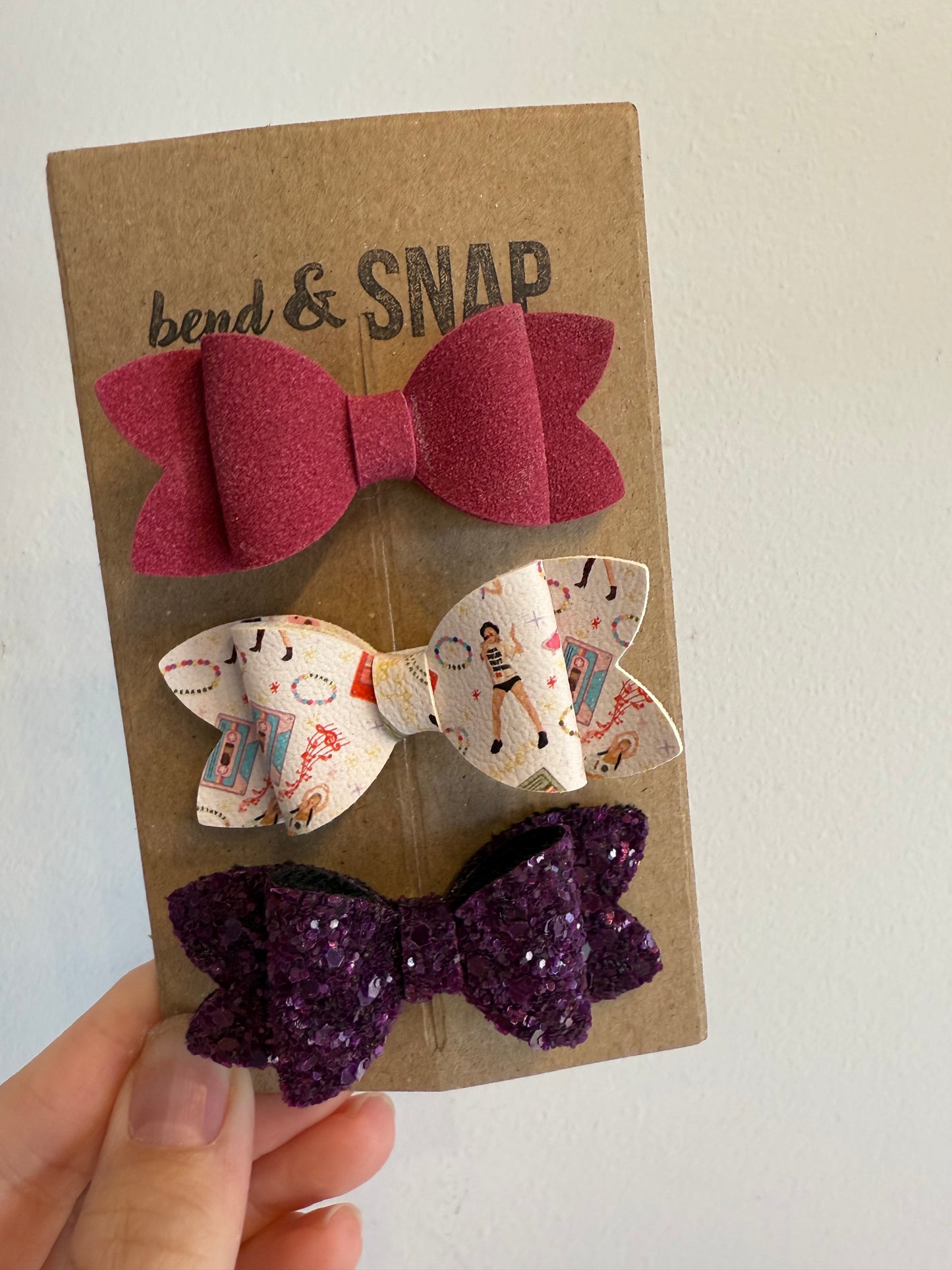 3 Pack Fall Hair Bow Clips