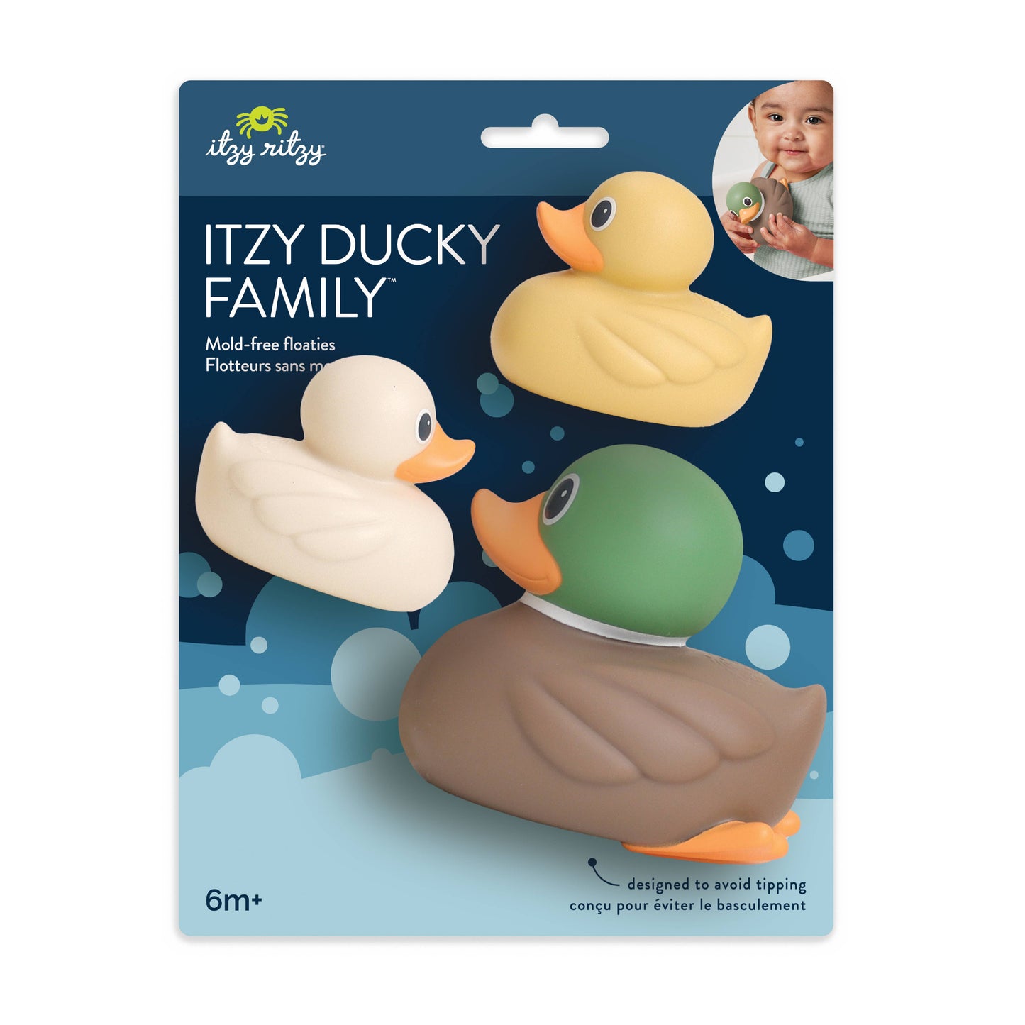 Itzy Ducky Family™ - Bath + Water Table Toys: Mallard