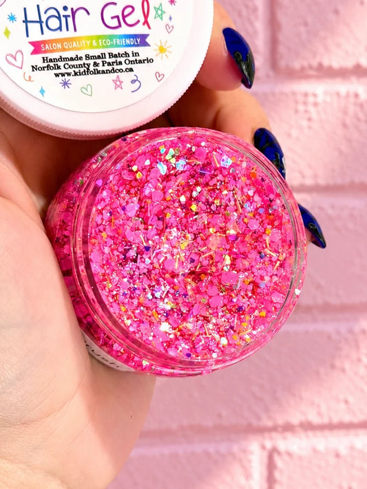Pink Crush Glittery Hair Gel