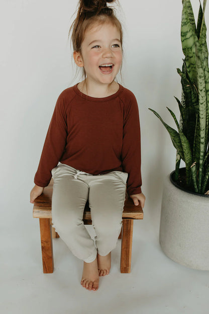Cinnamon-Longsleeve Raglan Shirt