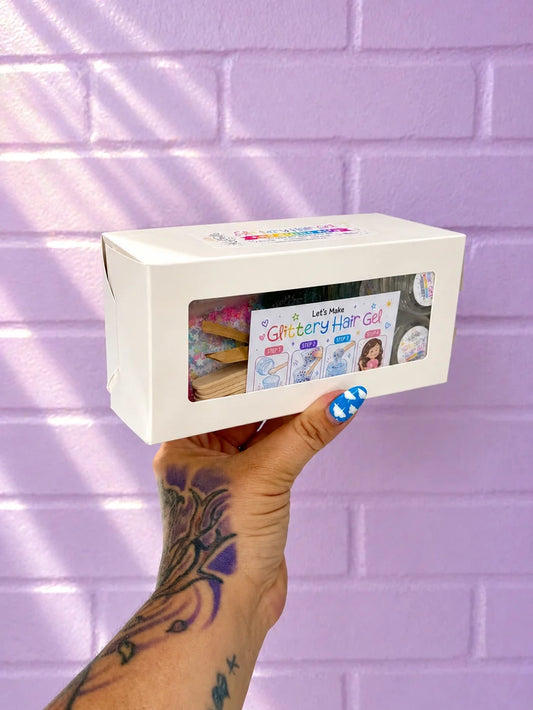 DIY Glittery Hair Gel Kit