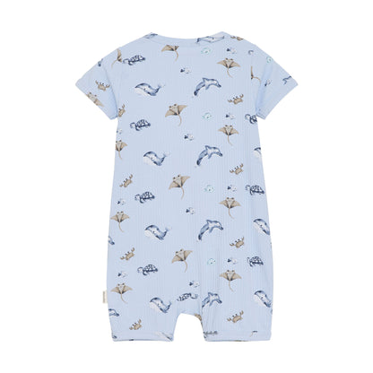 Ocean Friends Ribbed Romper
