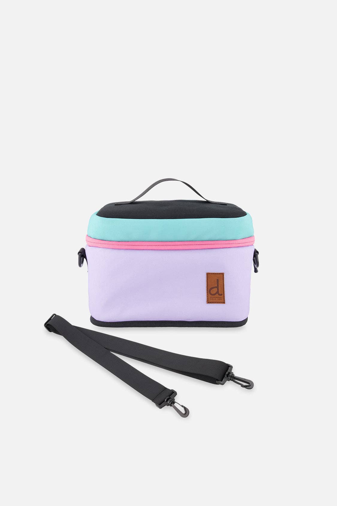 Lunch Box Turquoise Blue, Pink And Mauve