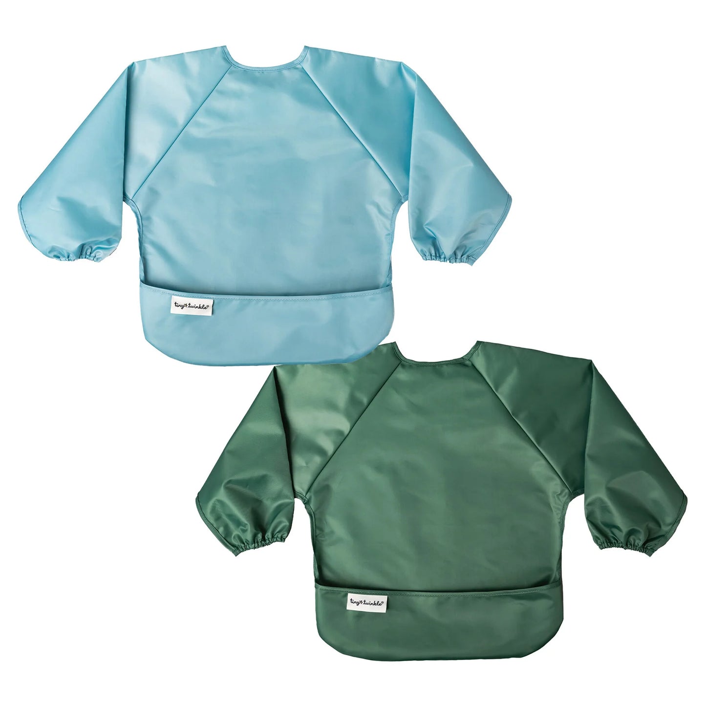 Full Sleeve Bib 2 Pack - Slate & Olive (6-24 Months)