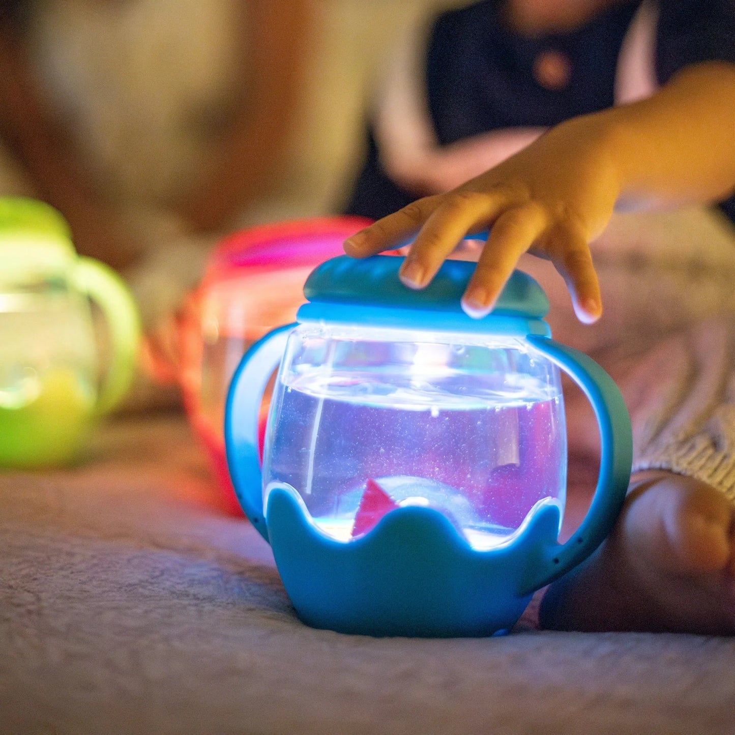 Mini Sensory Play Jar - Blue Lagoon