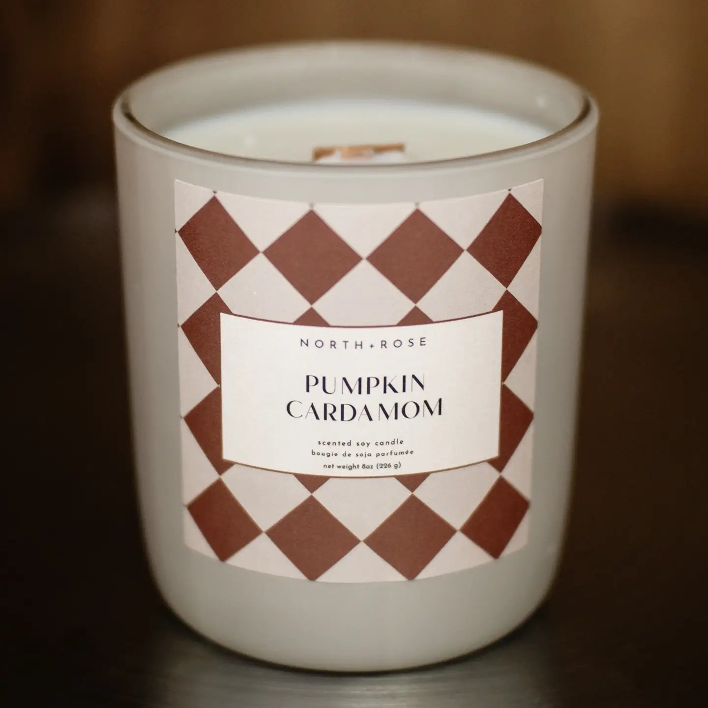 Pumpkin Cardamom 8oz Wood Wick Candle