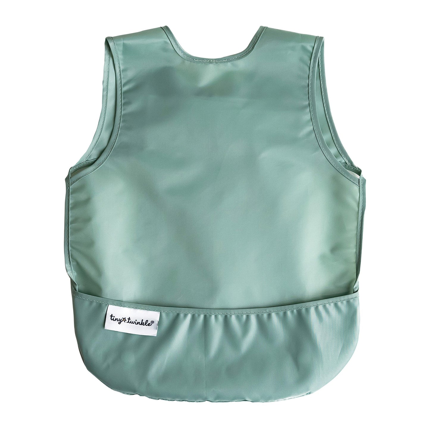 Apron Bib 2 Pack - Sage & Charcoal (6-24 Months)