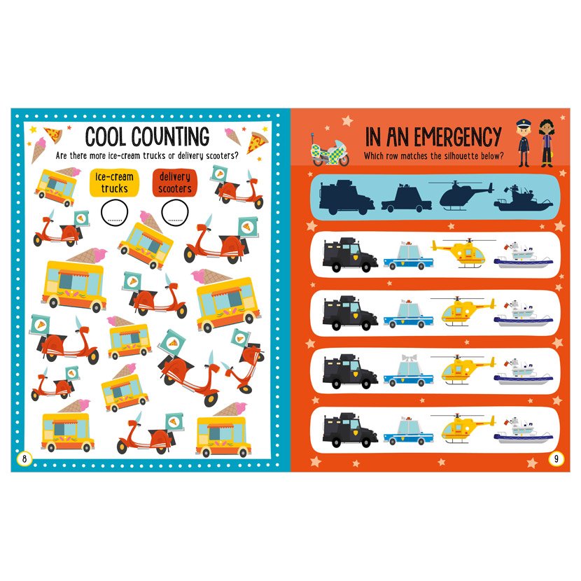 Balloon Stickers Big Trucks Activity Book