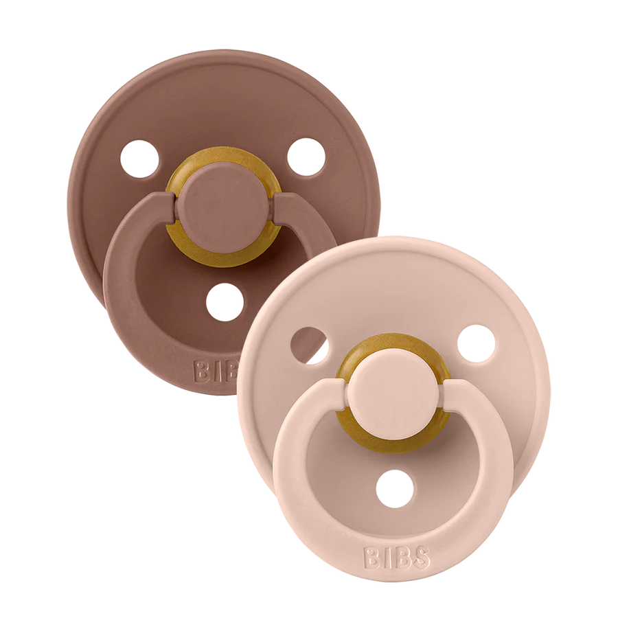 BIBS Pacifier Anatomical - Blush/Woodchuck