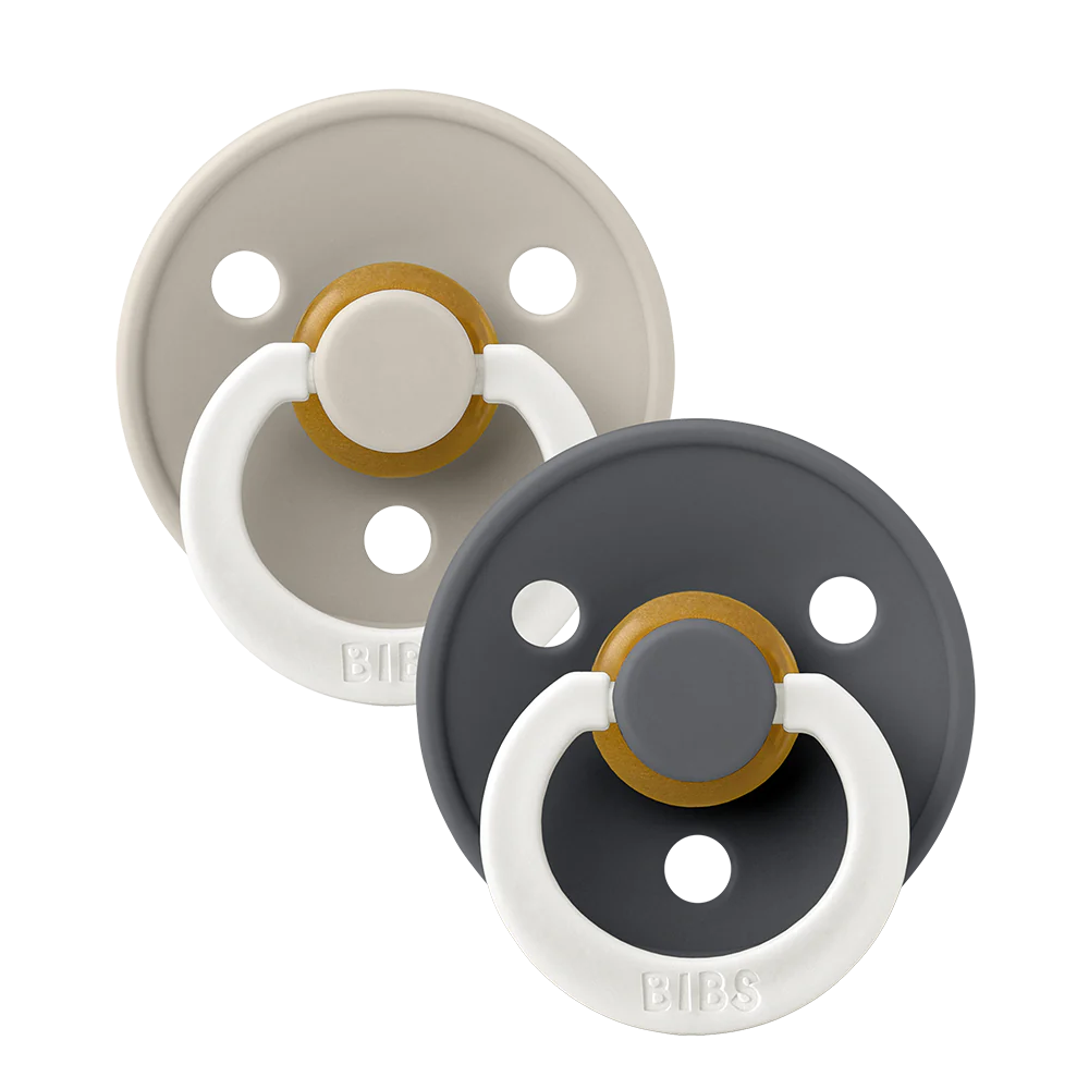 BIBS Pacifier - Sand/Iron GLOW