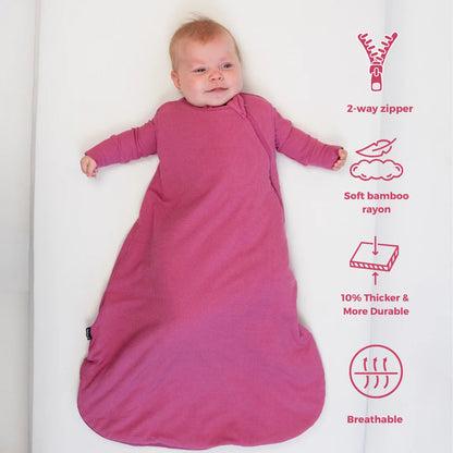 1.0 TOG Sleep Sack - Ribbed Rosewood