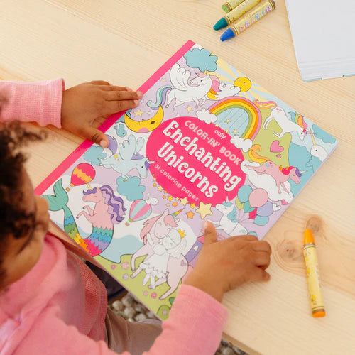 Color-in' Book Coloring Book - Enchanting Unicorns