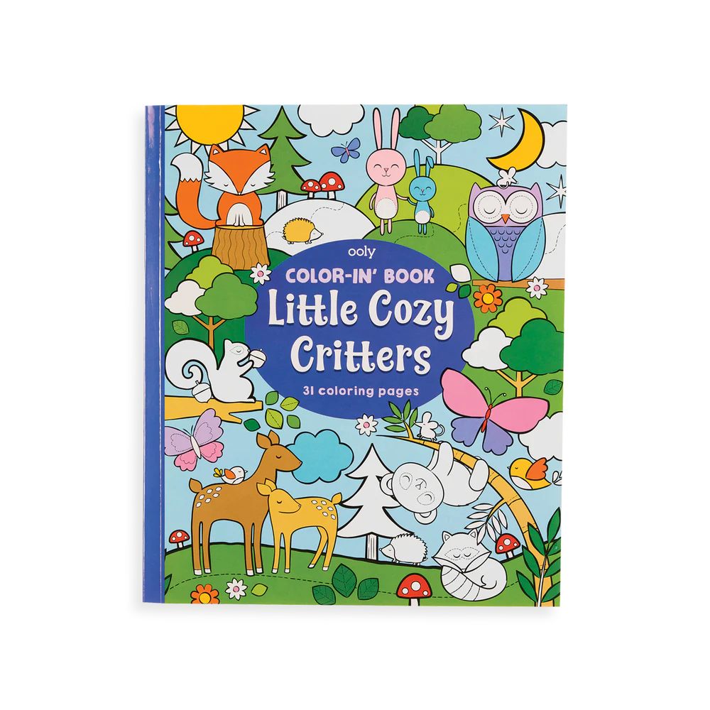 Color-in' Book Coloring Book - Little Cozy Critters