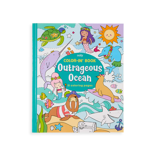 Color-in' Book Coloring Book - Outrageous Ocean