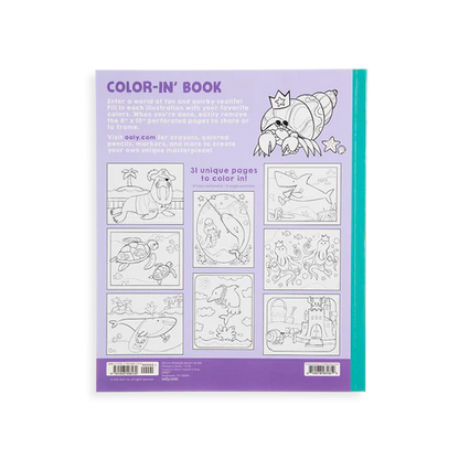 Color-in' Book Coloring Book - Outrageous Ocean