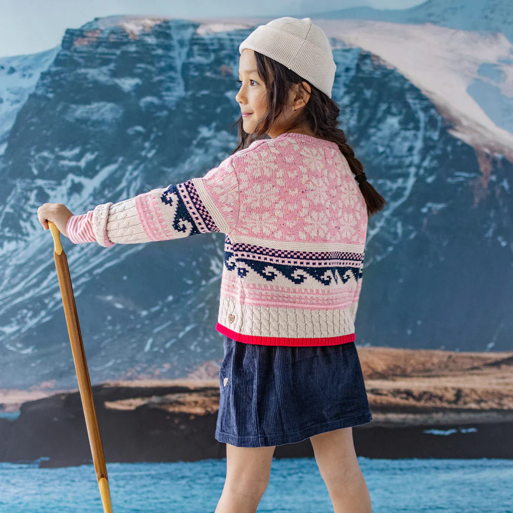 Children's navy blue corduroy skirt