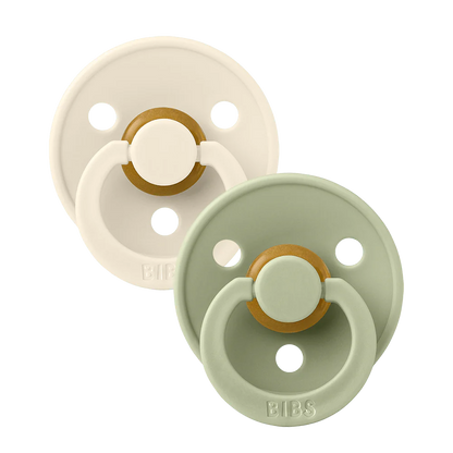 BIBS Pacifier Anatomical - Ivory/Sage