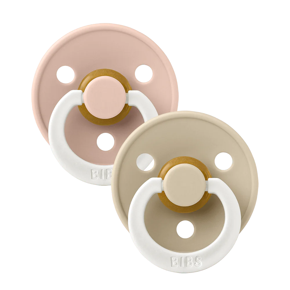 BIBS Pacifier Anatomical - Blush/Vanilla GLOW