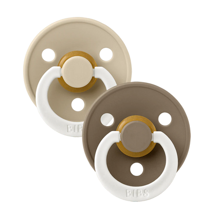BIBS Pacifier - Vanilla/Dark Oak GLOW