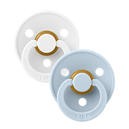 BIBS Pacifier - Baby Blue/White